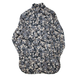 Womens Printed Blouse Black High Neck Long Sleeve Geometric M