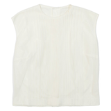 Womens Top White Sleeveless S