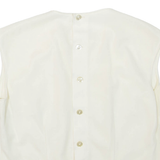 Womens Top White Sleeveless S