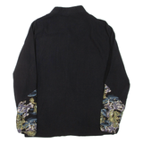 Womens Printed Top Black High Neck Long Sleeve L