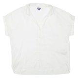PATAGONIA Womens Shirt White V-Neck S