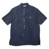 DEVILLE Womens Shirt Blue Collared M