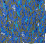 Womens Puff Sleeve Blouse Blue Long Sleeve L