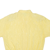 Womens Printed Shirt Yellow Collared L