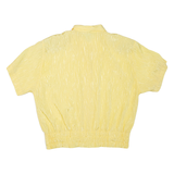 Womens Printed Shirt Yellow Collared L