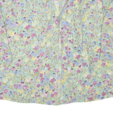 MODIANA Womens Printed Blouse Green V-Neck Long Sleeve Floral UK 20