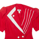 FASHION STYLE Womens Blouse Red V-Neck M