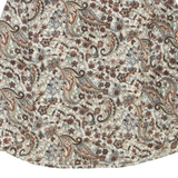 OVER STAR Womens Printed Shirt Brown Collared Long Sleeve Floral M