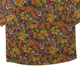NOTATIONS Womens Printed Top Brown Floral M