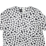Womens Printed Top White Spotted L