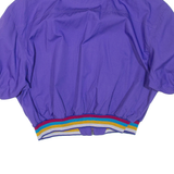 Womens Cropped Top Purple Collared M