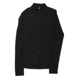 Womens Top Black High Neck Long Sleeve S