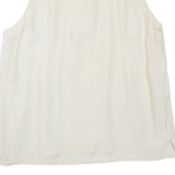 Womens Vest Cream Sleeveless L