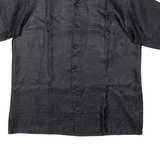 SERRANO Womens Printed Shirt Black Collared L