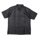 SERRANO Womens Printed Shirt Black Collared L