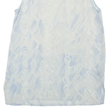 Womens Printed Vest Grey Sleeveless M