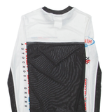 DON'T CALL ME JENNYFER Sheer Womens Printed Top White Long Sleeve XS