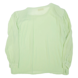 CHORISIA Womens Top Green Long Sleeve XL
