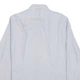 CALVIN KLEIN Slim Fit Mens Shirt White Geometric Long Sleeve L