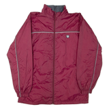 WILSON Mens Track Jacket Maroon Nylon M
