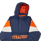 MAJESTIC Mens Pullover Jacket Blue Hooded L