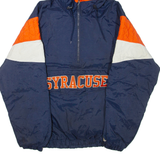 MAJESTIC Mens Pullover Jacket Blue Hooded L