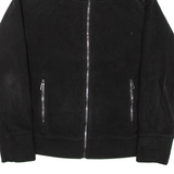 CALVIN KLEIN Womens Fleece Jacket Black L