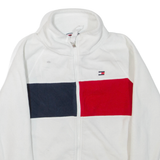TOMMY HILFIGER Petite Womens Fleece Jacket White S