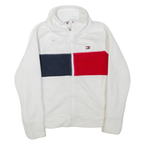 TOMMY HILFIGER Petite Womens Fleece Jacket White S