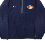 STARTER X NFL 1/4 Zip Mens Fleece Jacket Blue USA XL
