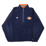 STARTER X NFL 1/4 Zip Mens Fleece Jacket Blue USA XL
