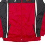 ADIDAS Mens Track Jacket Red XL
