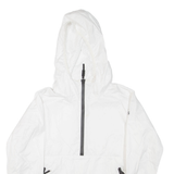 ADIDAS Womens Anorak Jacket White Hooded L