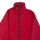 TOMMY HILFIGER Mens Quilted Jacket Red Nylon L