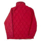 TOMMY HILFIGER Mens Quilted Jacket Red Nylon L
