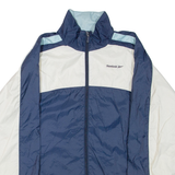 REEBOK Womens Track Jacket Blue Colourblock UK 16