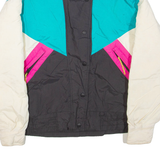 Womens Jacket Cream Colourblock M