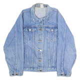 Curves Gym Womens Denim Jacket Blue 90s USA M