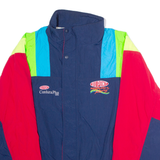 ASHLEY DuPont Racing Mens Windbreaker Jacket Blue Nylon 90s USA 2XL