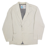 LINEA MILLE Mens Blazer Jacket Beige 90s XL