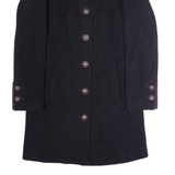 BOSS Okirana Womens Overcoat Coat Black Wool UK 8