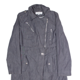 CALVIN KLEIN Womens Trench Coat Grey S