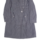 CALVIN KLEIN Womens Trench Coat Grey S