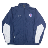 NIKE Paris St Germain Mens Windbreaker Jacket Blue Colourblock L