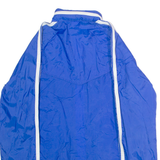 Mens Rain Jacket Blue 90s Hooded XS