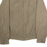 PIERRE CARDIN Mens Lined Jacket Beige Faux Suede L