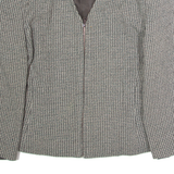 ERREUNO Womens Blazer Jacket Green Houndstooth S