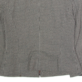 ERREUNO Womens Blazer Jacket Green Houndstooth S