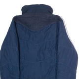 DIESEL Womens Puffer Jacket Blue Hooded M