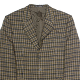 PAUL SMITH Mens Blazer Jacket Yellow Tweed Wool Check L